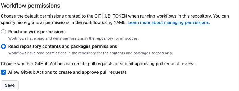 Allow GitHub Actions PRs