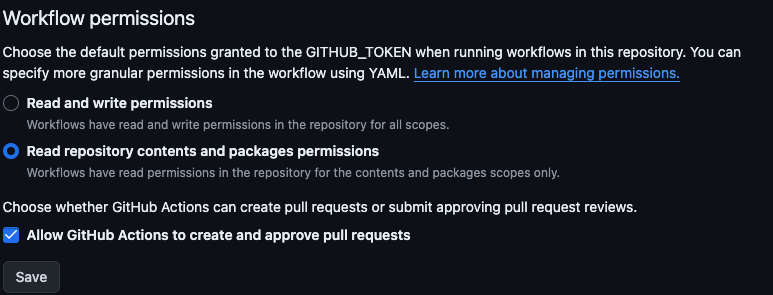 Allow GitHub Actions PRs